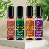 Unisex Divine Attar Pack – Real Kesar, Lavender, MadanMohan & Jasmine