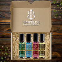 Traditional Indian Floral Attars Combo (4x10ml/6ml each)