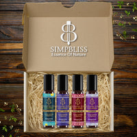 Premium Fragrance Set: Oud, Rose, Lavender & Musk (4x10ml/6ml each)
