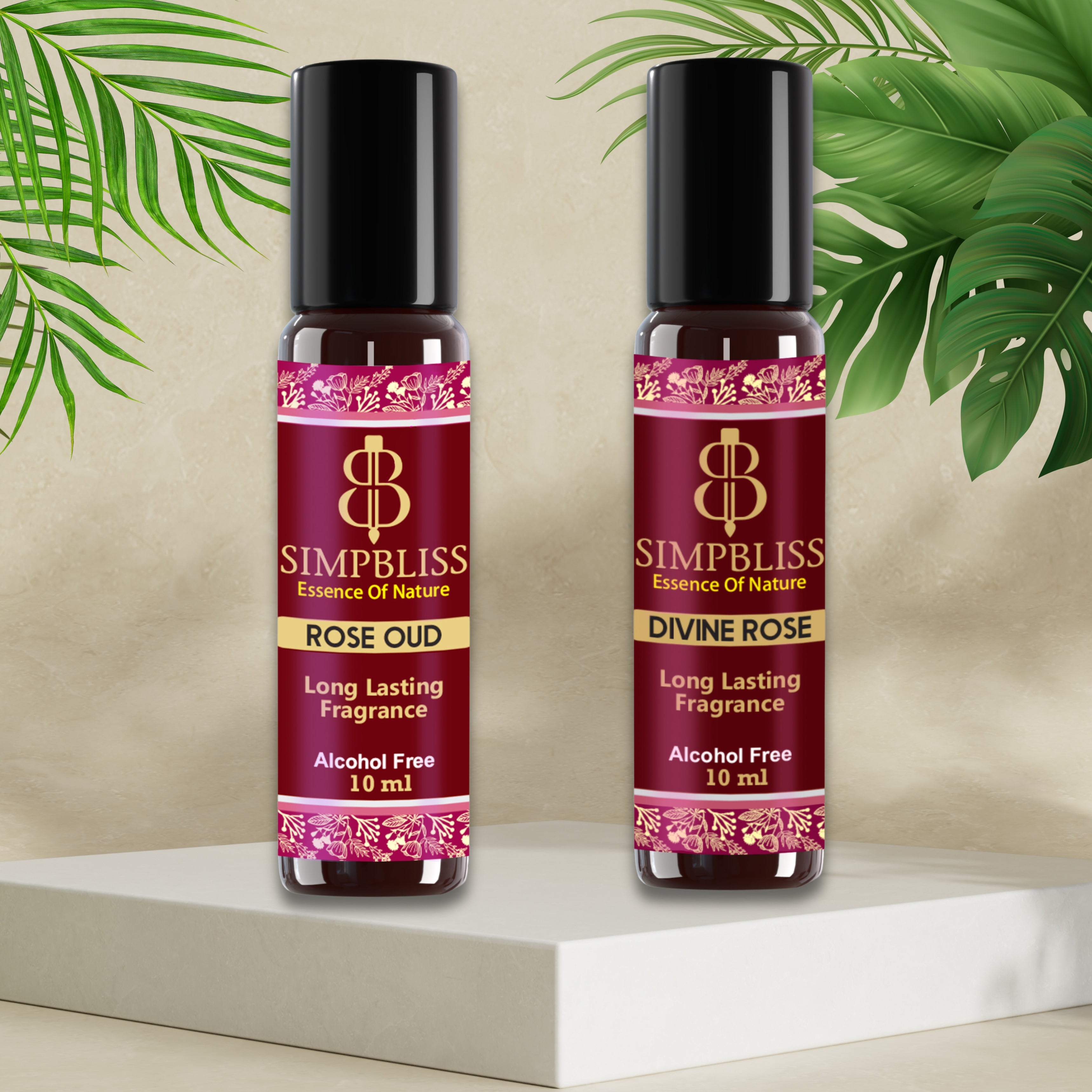 Divine Rose Rose Oud Attar Combo – Pure Petals, Oud Elegance