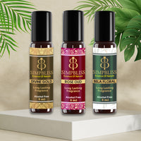 All In One Aromatic Gift Set- Rose Oud, Bela Floral & Divine Gold 10ml/6ml