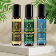 3Pcs Divine attar gift set- Pure Sandal, Parijat, Rajnigandha 10ml/6ml